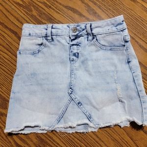 Justice girls denim skirt size 8